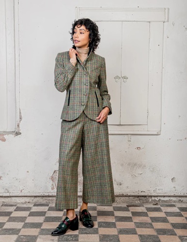Enya Tweed Culottes, Hacking Check by Jack Murphy - Irish Jewelry