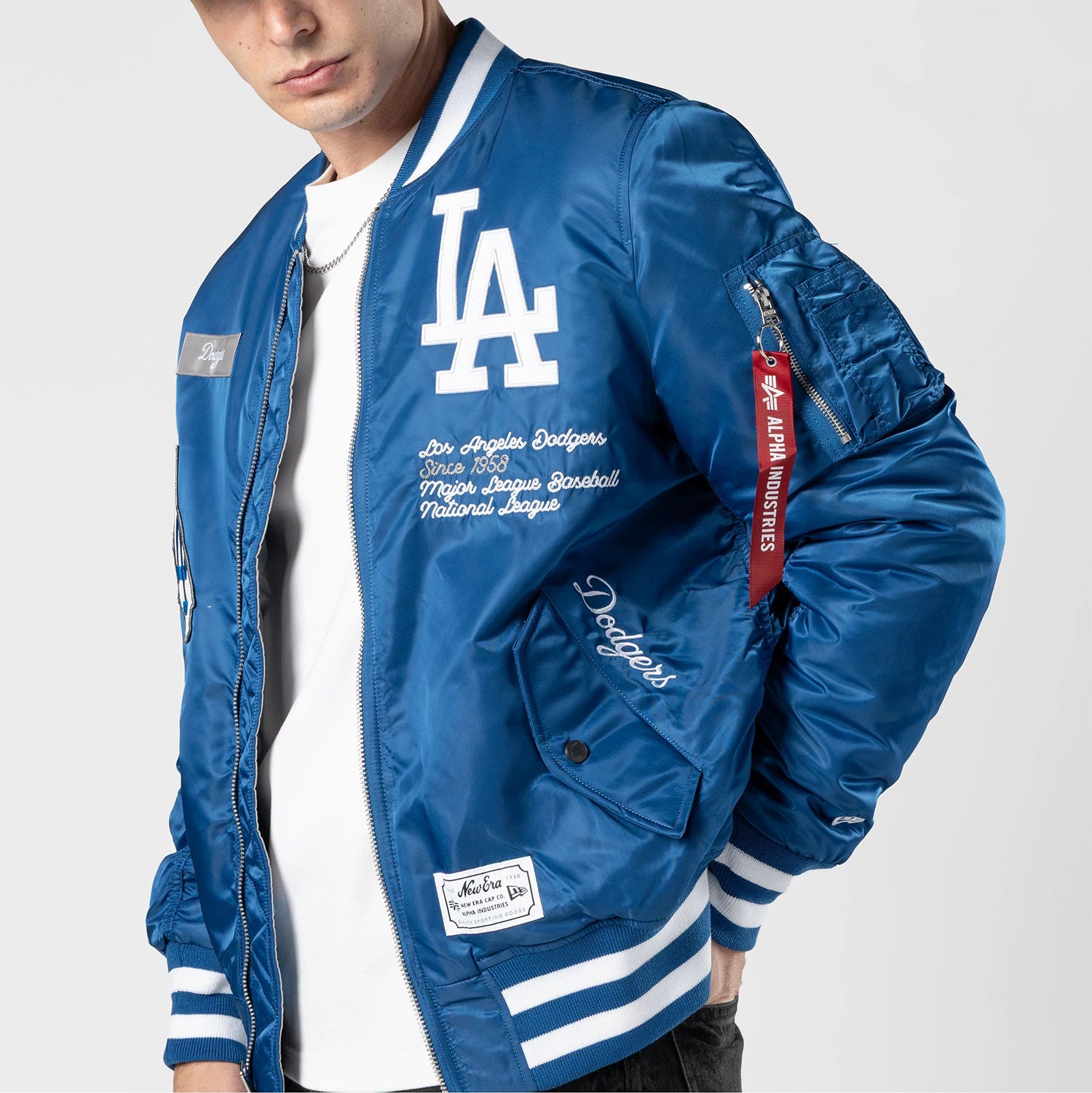 Los Angeles Dodgers Alpha Bomber Jacket -Mens – ShopWSS