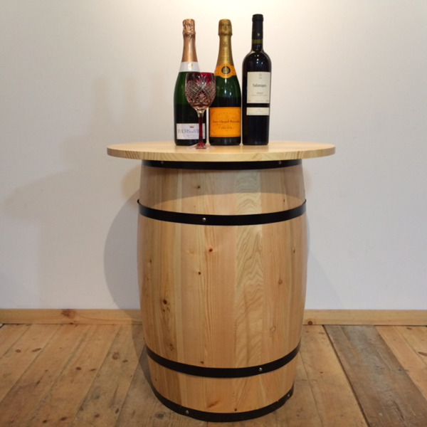 6046 樽テーブル大・ナチュラル｜バリエーション樽｜ディスプレイ樽