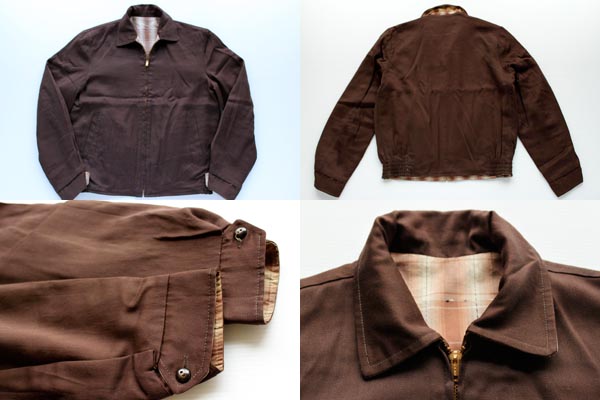 50s オンブレチェック リバーシブル ギャバジャン - Sixpacjoe Web Shop