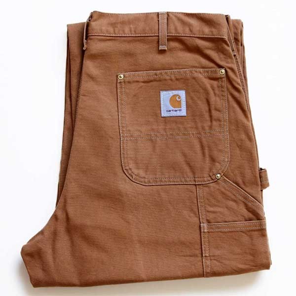 USA製 carharttカーハート ダック地 ダブルニー ペインターパンツ 茶