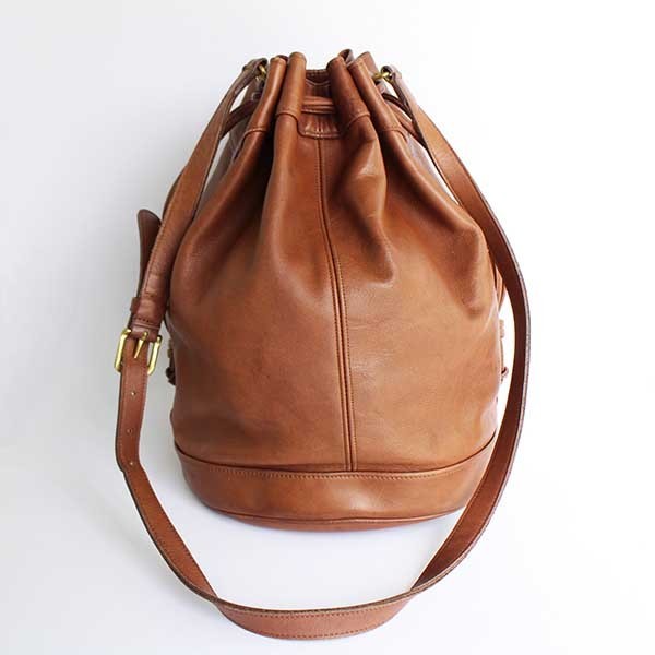 USA製 COACH オールド コーチ バケツ型 巾着 レザー ショルダーバッグ