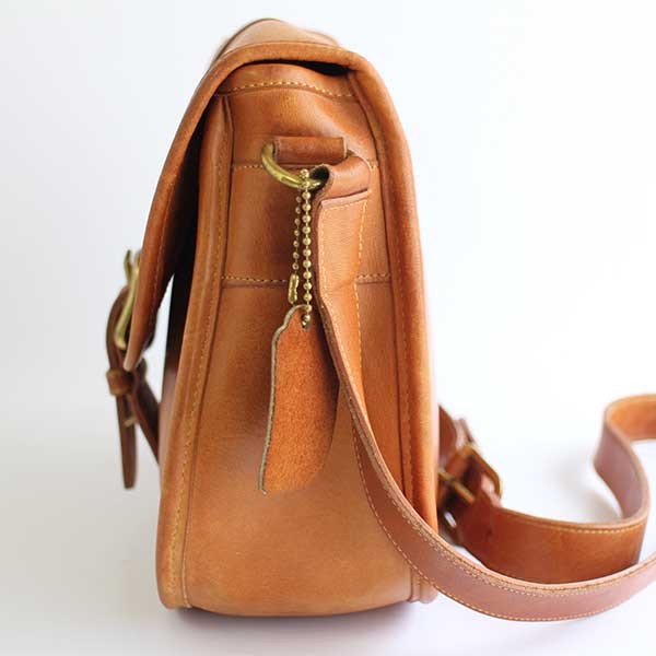 USA製 COACH オールド コーチ レザー ショルダーバッグ 茶☆1073