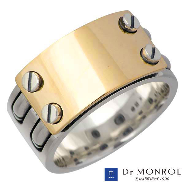 Dr MONROE(ドクターモンロー) シルバー リング K18YG 18金コンビ