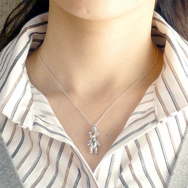 K-SMITH(ケースミス) K-SMITH Bear シルバー ネックレス ダイヤモンド