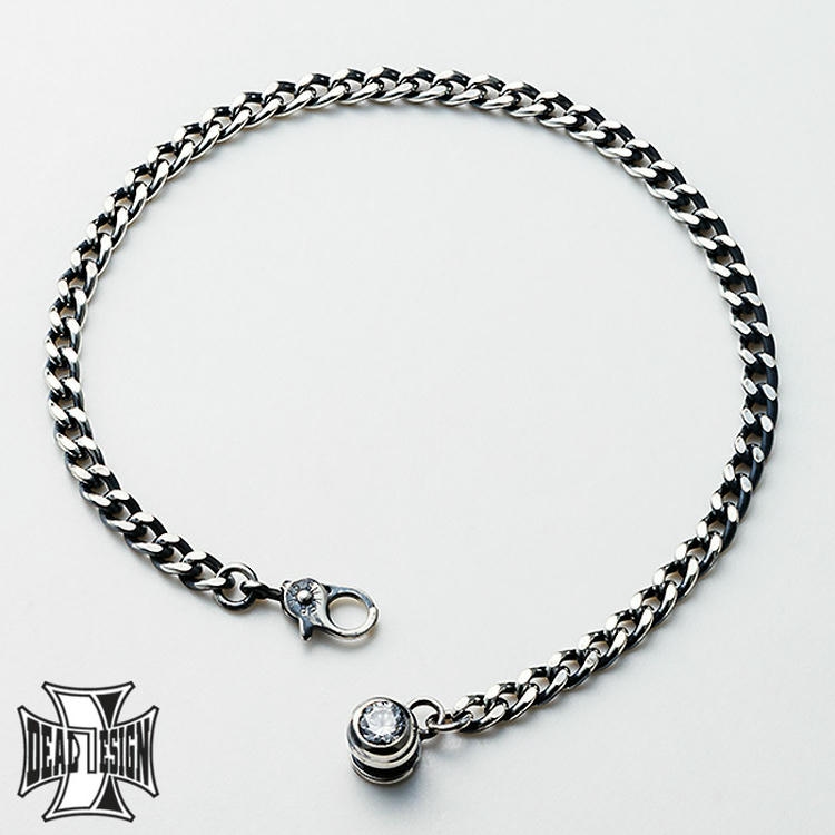 deal design スカル ローズ シルバー ブレスレット DEAL DESIGN