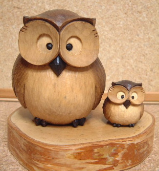 木彫り ふくろう シマフクロウ（コタンコロカムイ）