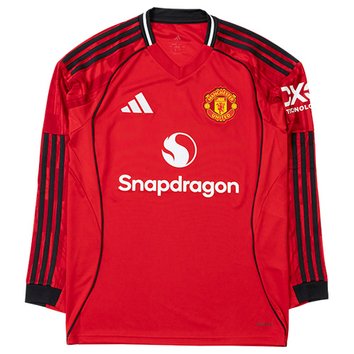 25-26 マンチェスター・ユナイテッド HOME 長袖ユニフォーム／サッカー