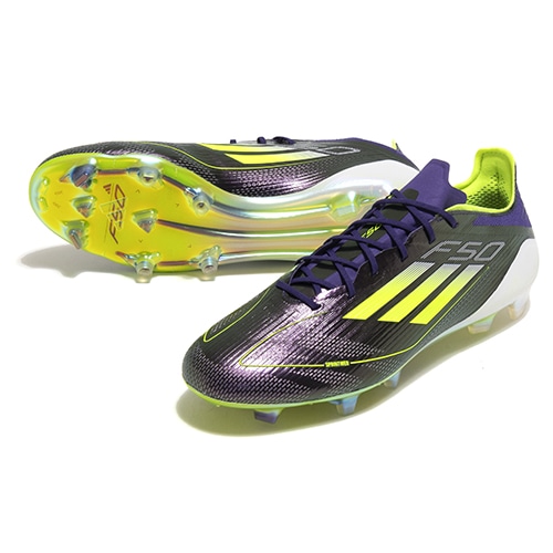 ま*ー様 adidas F50 サッカーシューズ グリーン/パープル ま*ー様
