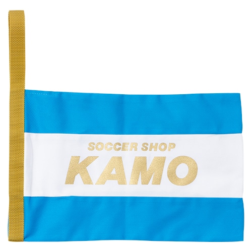 KAMOオリジナル シューズケース 蒼×白×蒼×金／サッカーショップKAMO