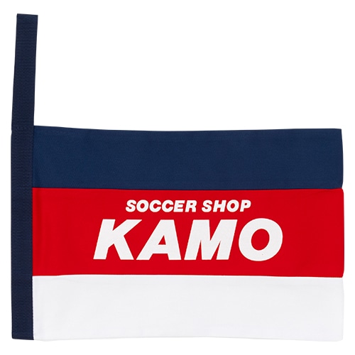 KAMOオリジナル シューズケース 紺×赤×白×白／サッカーショップKAMO