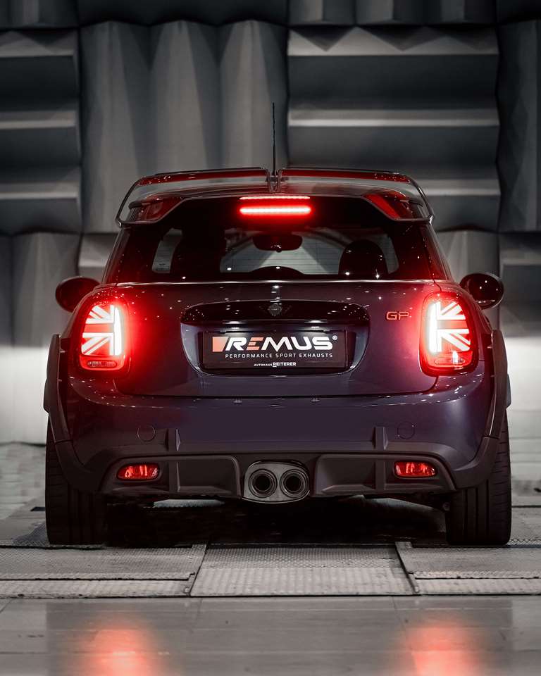 REMUS マフラー Φ102 カーボンアングル W For MINI F56 JCW GP