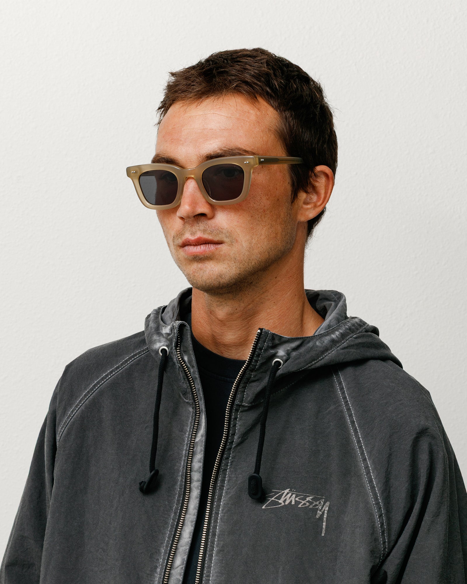 Ace Sunglasses – Dark Sand/Black Lens | All Accessories | Stüssy