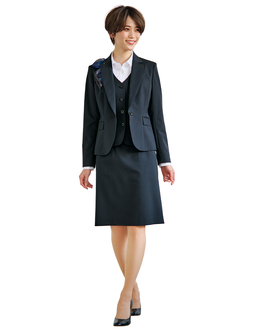 すごラク 【ベルベット・ストライプ】タイトスカート | ユニフォーム