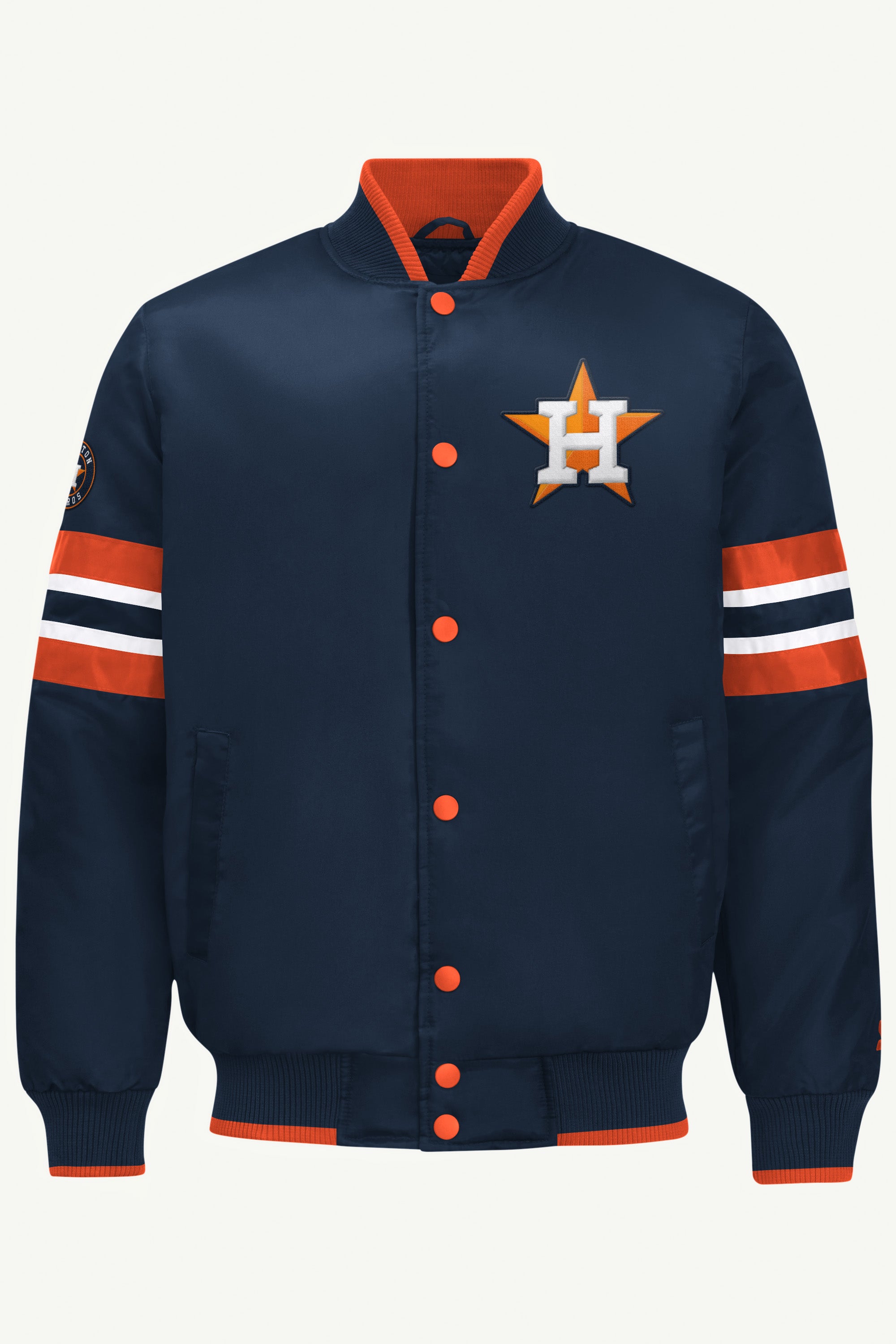 Mens Houston Astros Satin Varsity Jacket | MLB | Starter