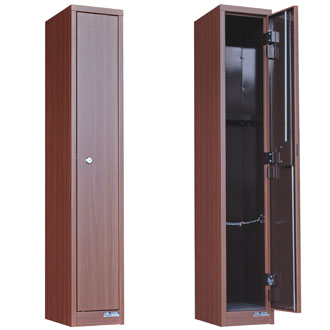 ガンロッカーMG-2K(2丁入用・スコープ付可・木目仕様) - STEELFACTORY