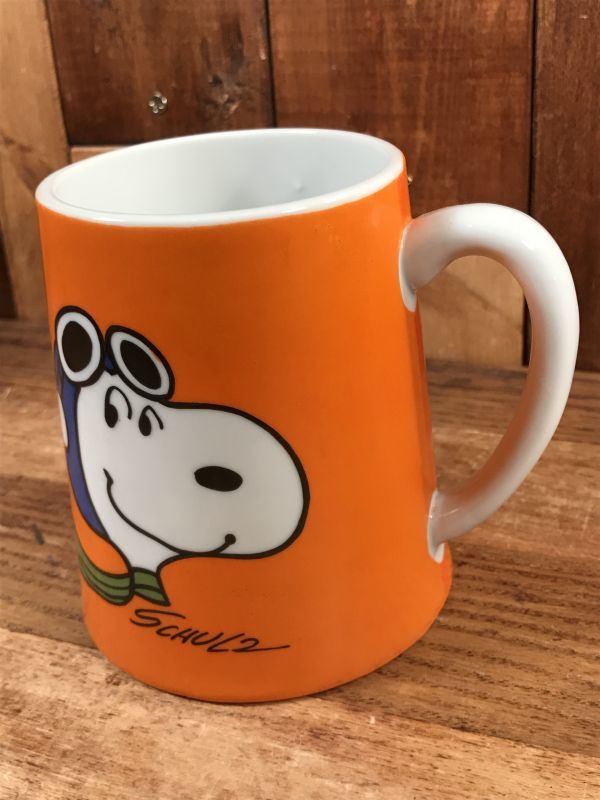 Peanuts Snoopy “Flying Ace” Ceramic Mug Music Box スヌーピー
