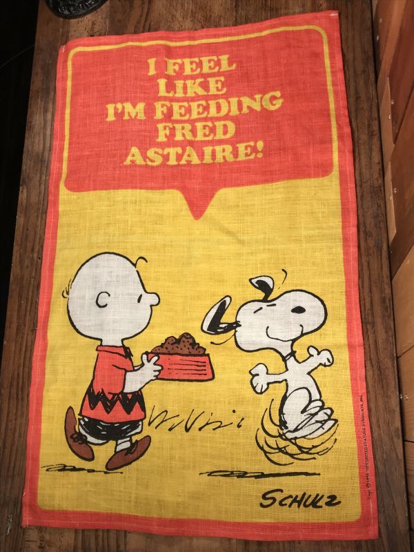 Peanuts Snoopy “I Feel Like” Cloth Tapestry スヌーピー