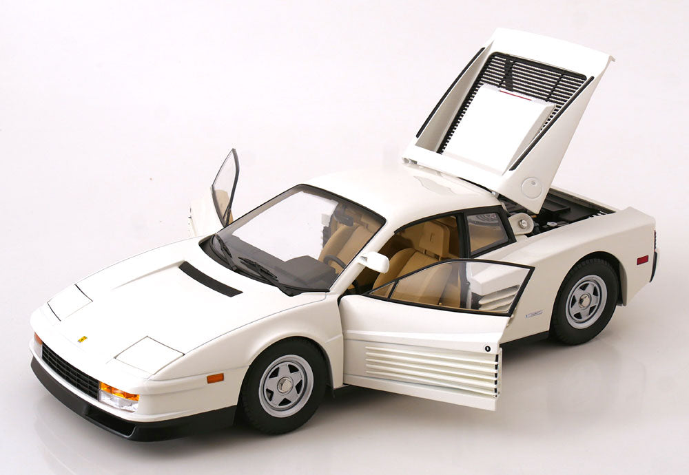 KK Scale 1984 Ferrari Testarossa White Monospecchio US-Version 1