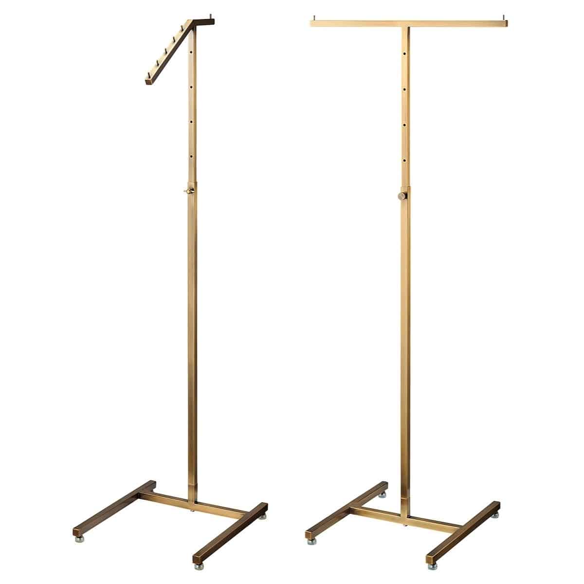 アンティークゴールドハンガー 角パイプ〔ストエキオリジナル〕 傾斜