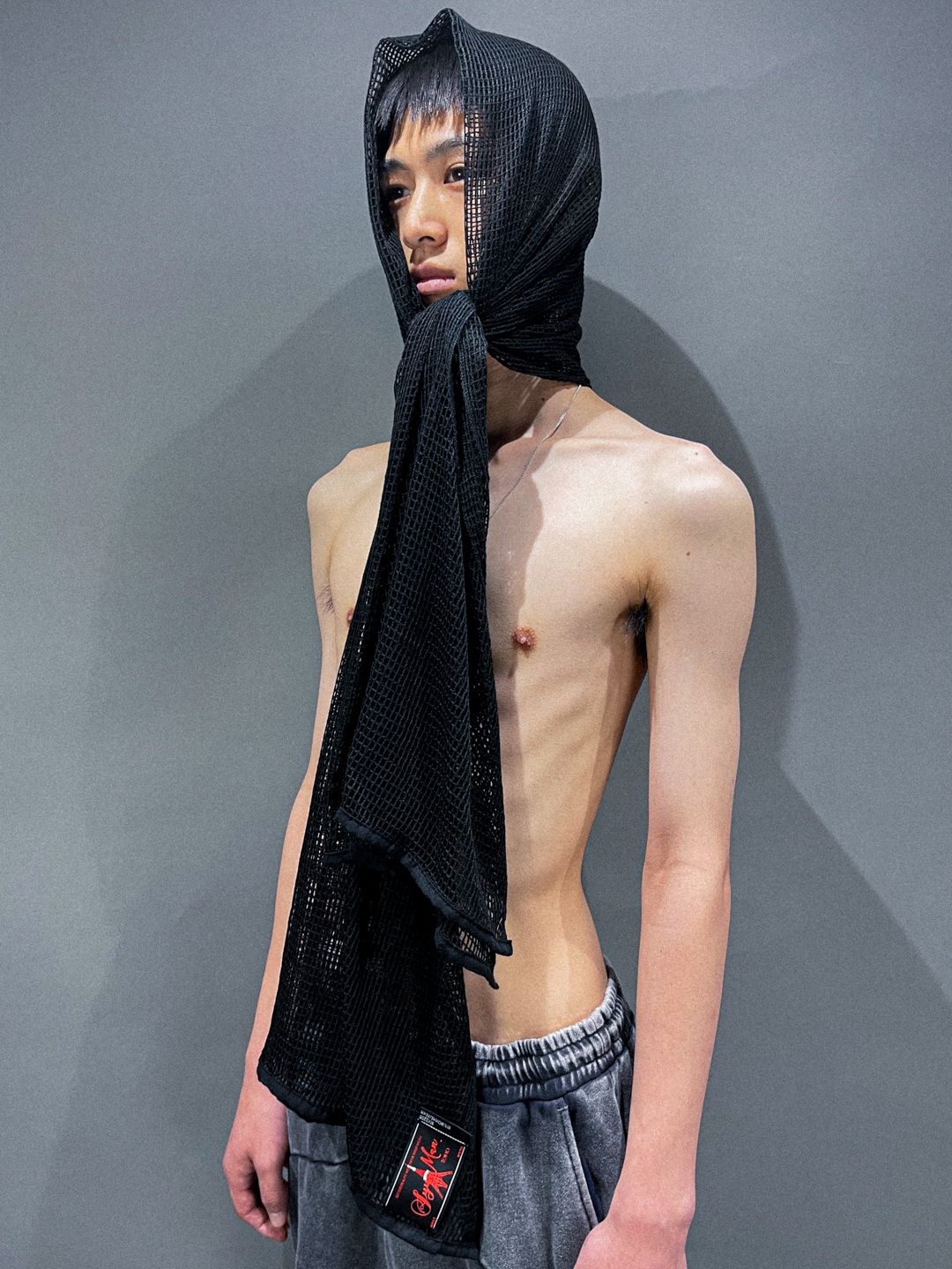 SYUMAN. - 【25AW】アーミー メッシュ ロングストール / ARMY MESH