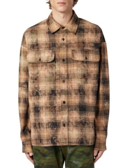 PALM ANGELS - 【24AW】カーブ ロゴ チェック シャツ / CURVED LOGO