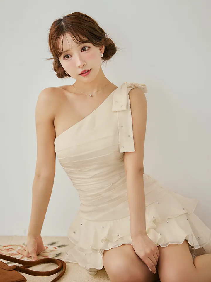 即日発送】XSサイズあり【ROBE de FLEURS/ローブドフルール】サテン