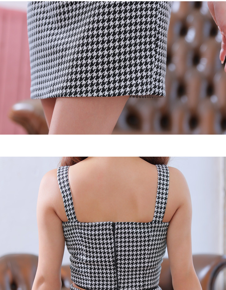 XSサイズあり【Glossy/グロッシー】ツイード/ 千鳥柄/ ジップ