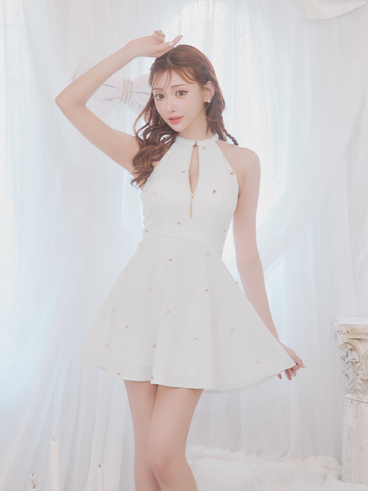 XSサイズあり【ROBE de FLEURS/ローブドフルール】ハートスタッズ