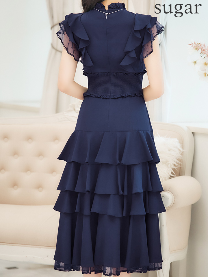 XS-Lサイズあり【SETTAN/セッタン】ハイネック/ リボン/ シアー