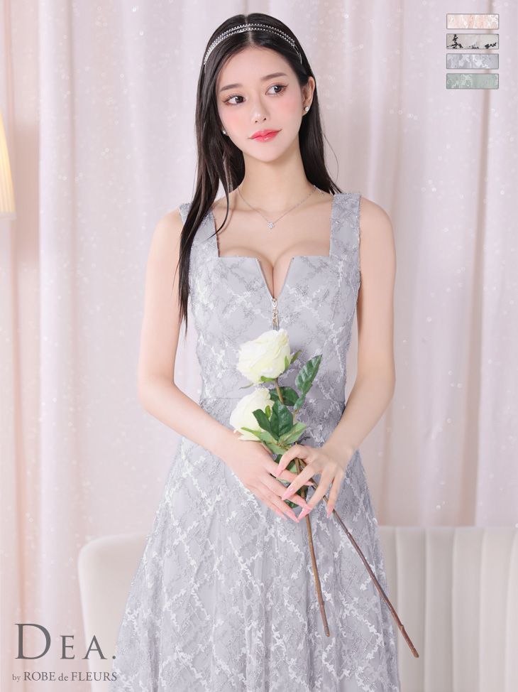 Lサイズあり【DEA./ディア】バストシッパー/ ノースリーブ/ 刺繍レース