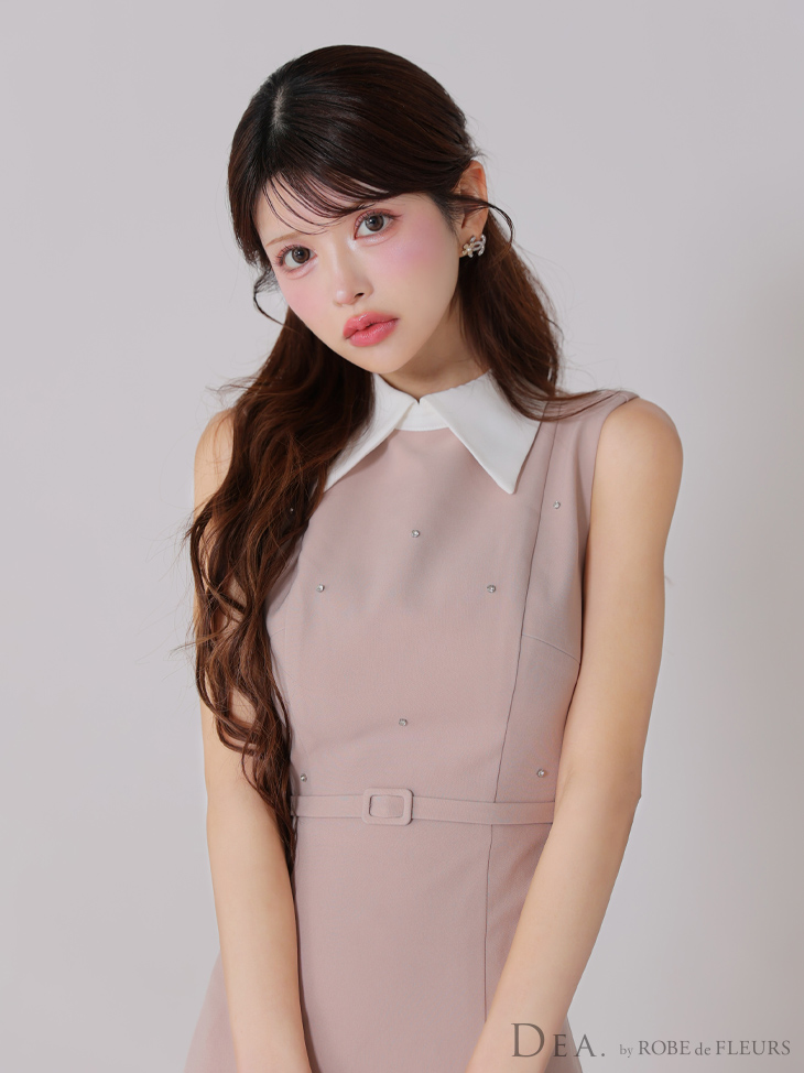 XS-Lサイズあり【DEA./ディア】襟付き/ ノースリーブ/ シンプル