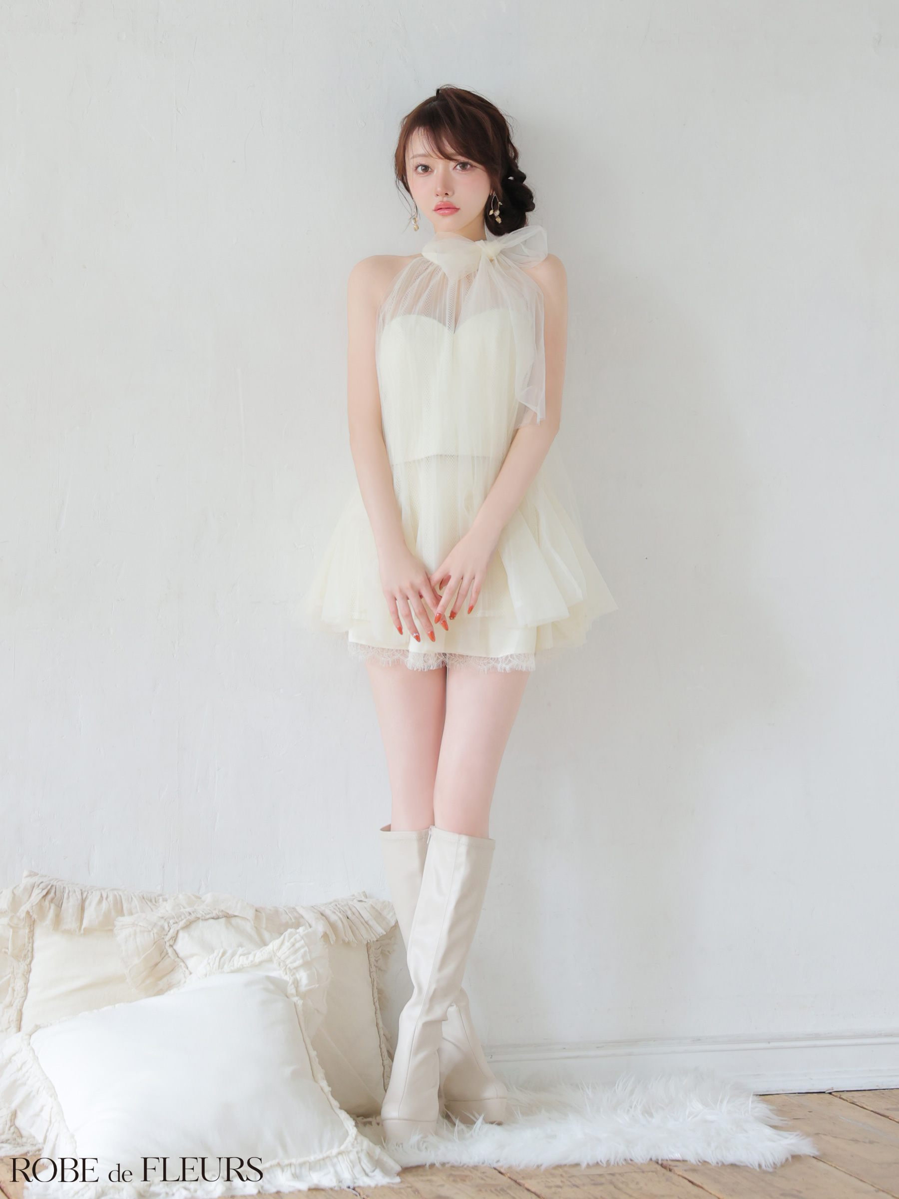 予約商品/5月上旬発送予定】XSサイズあり【ROBE de FLEURS/ローブド