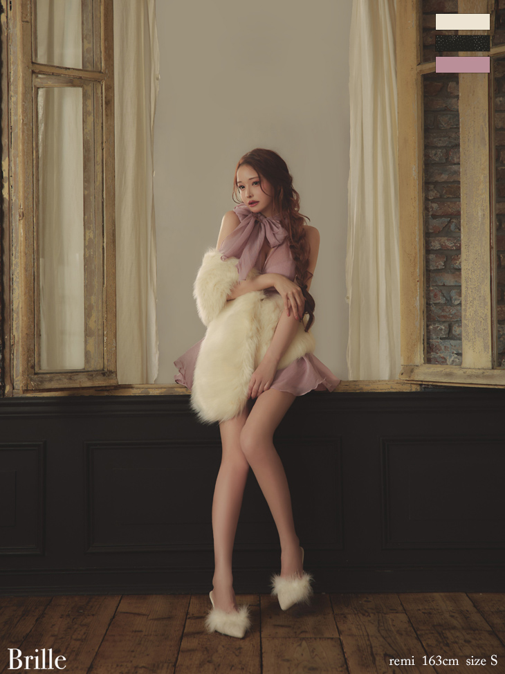 予約商品/2月下旬発送予定】XSサイズあり【brille/ブリエ】【ROBE de