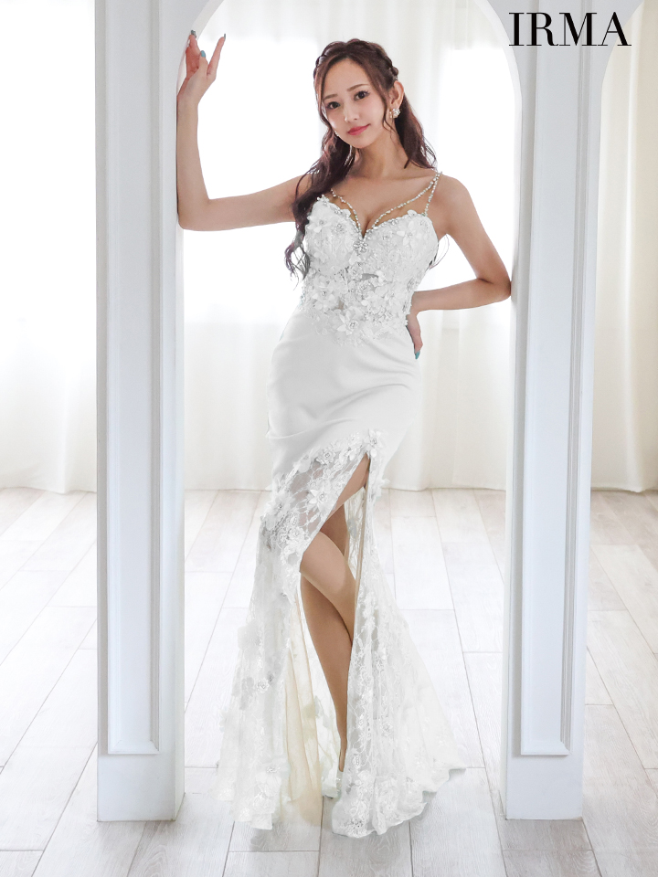 IRMA/イルマ】マーメイド/ ビジュー/ 立体フラワー/ キャミソール