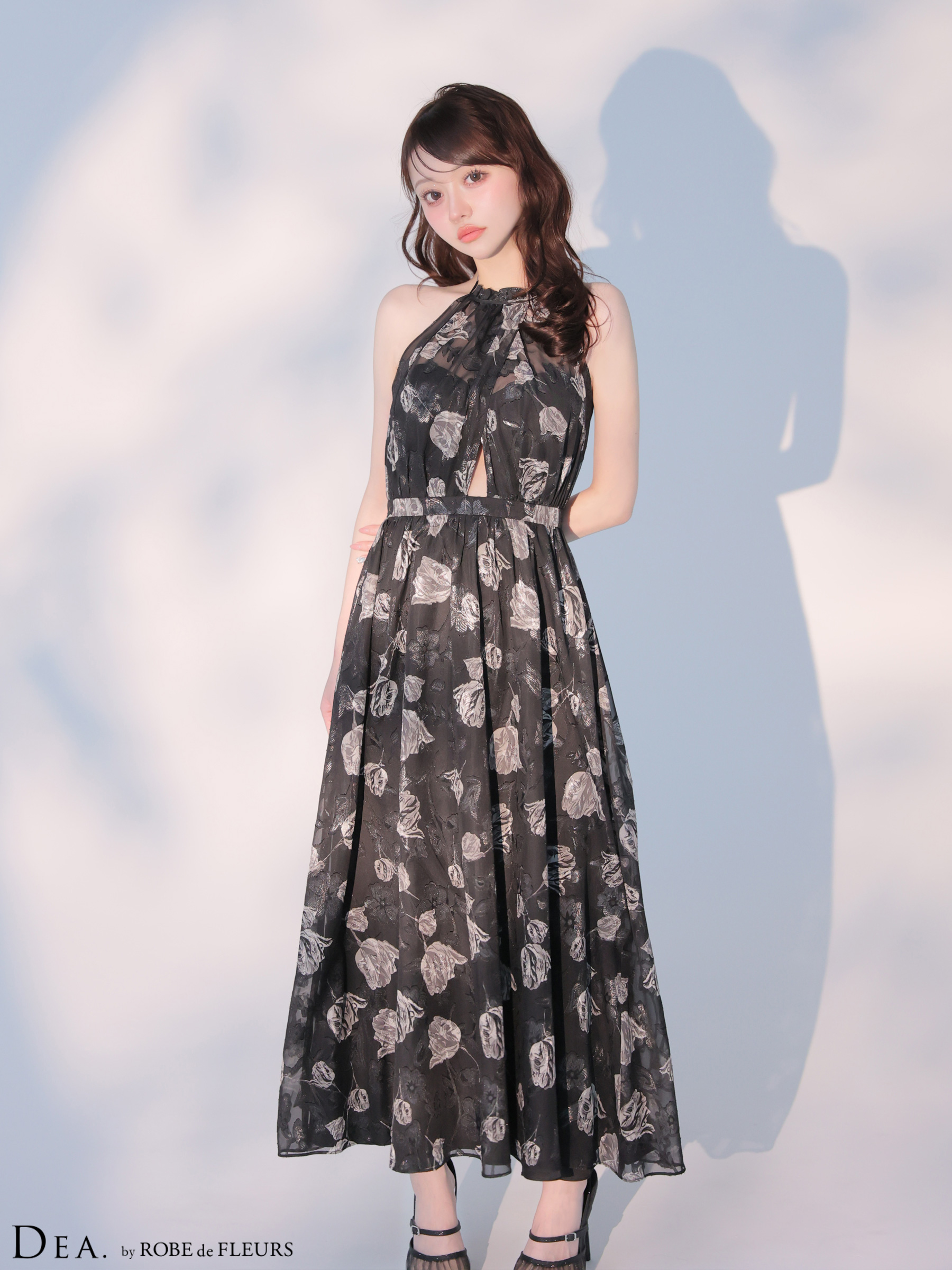 XS-Lサイズあり【DEA./ディア】フラワージャガード/ シフォン