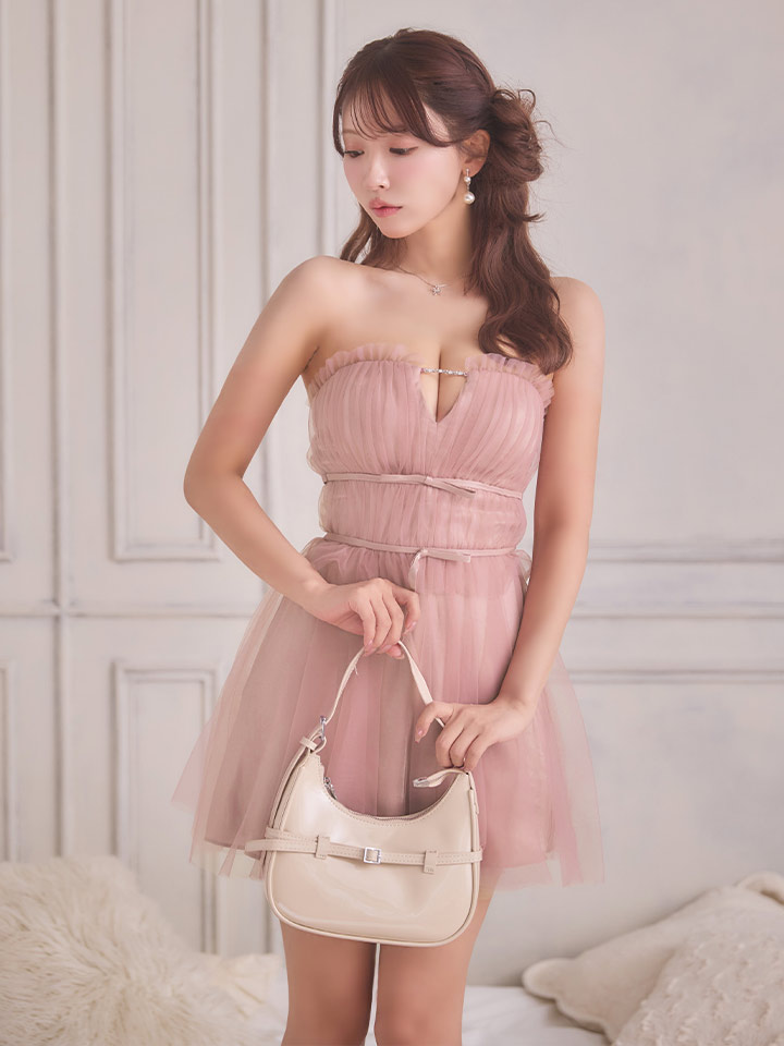 XSサイズあり【ANGEL R/エンジェルアール】ベアトップ/ フリル