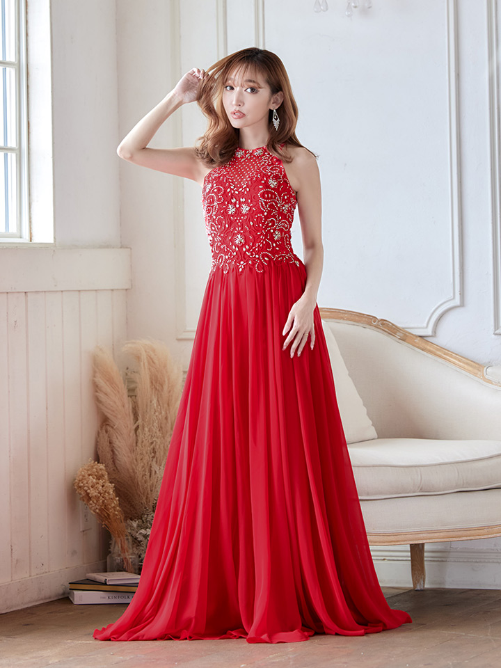 Lip line/リップライン】ビジュー/ アメスリ/ 刺繍レース/ シフォン