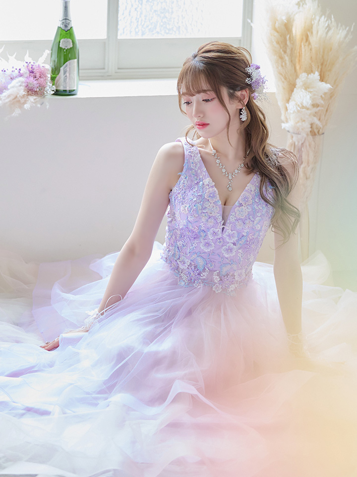 鈴音りん / 関西コレクション着用】【Lip line/リップライン】フラワー