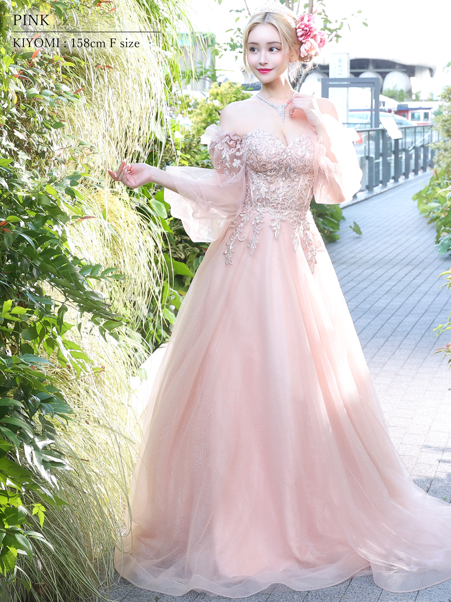 ANGEL R/エンジェルアール】ベア/ 袖あり/ オフショル/フレアスリーブ