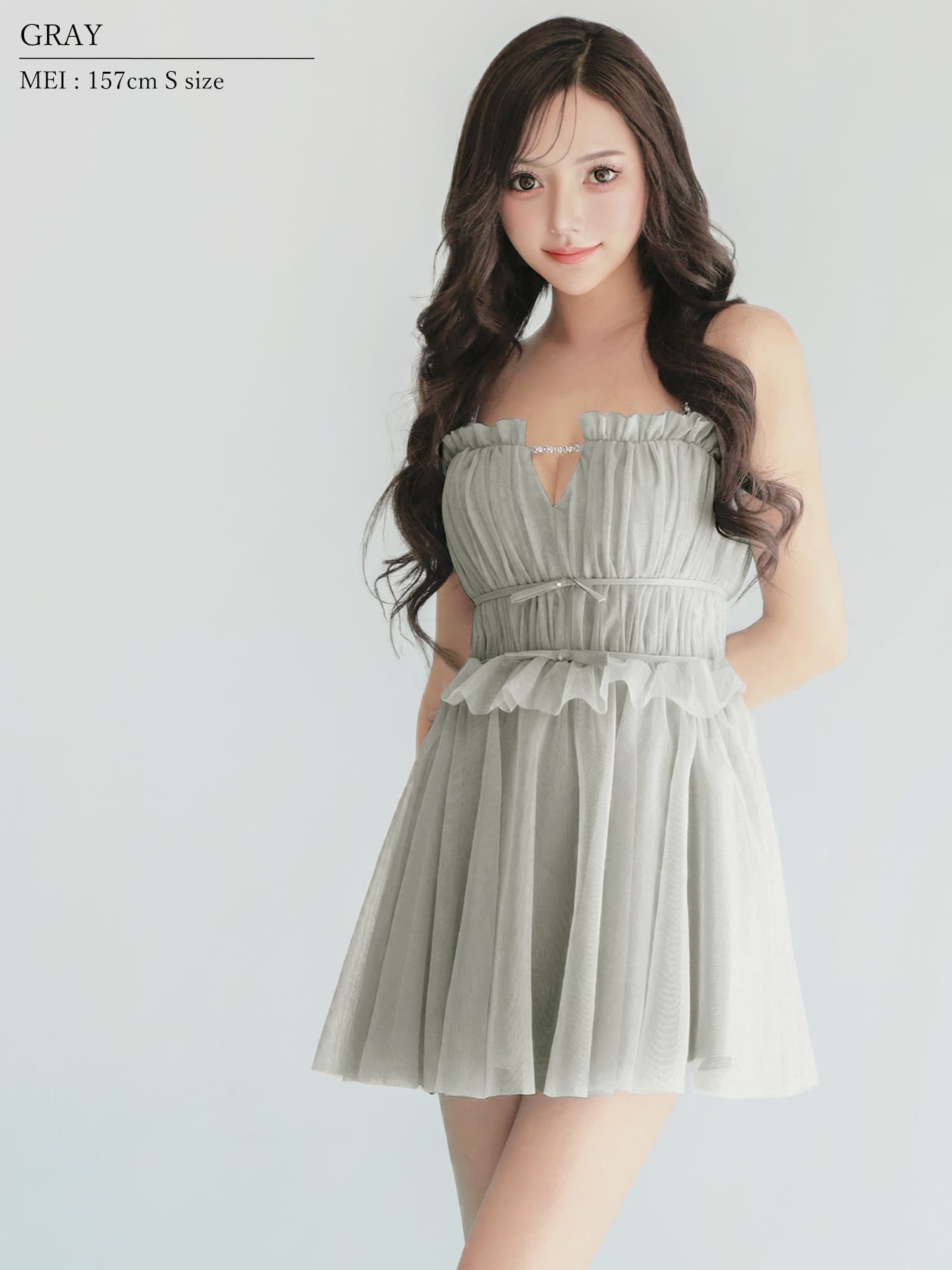 XSサイズあり【ANGEL R/エンジェルアール】ベアトップ/ フリル