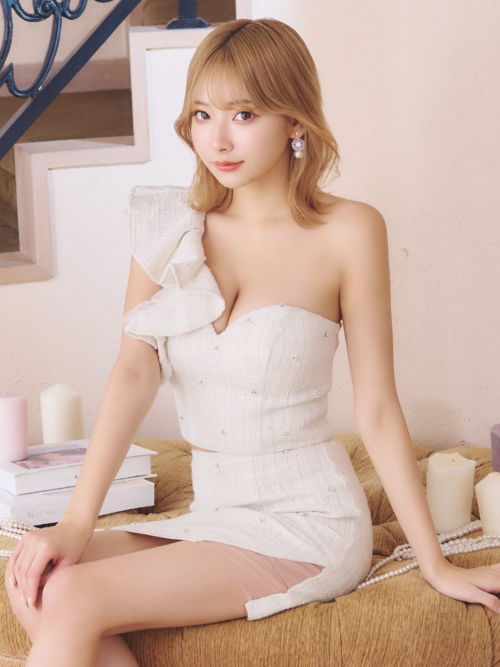 XSサイズあり【ROBE de FLEURS/ローブドフルール】フリルワン