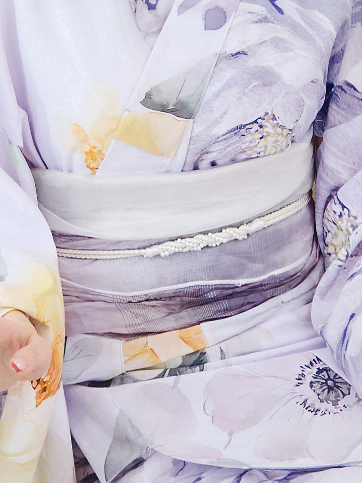 即日発送】シャーベットフラワー牡丹浴衣【浴衣3点セット 浴衣/帯