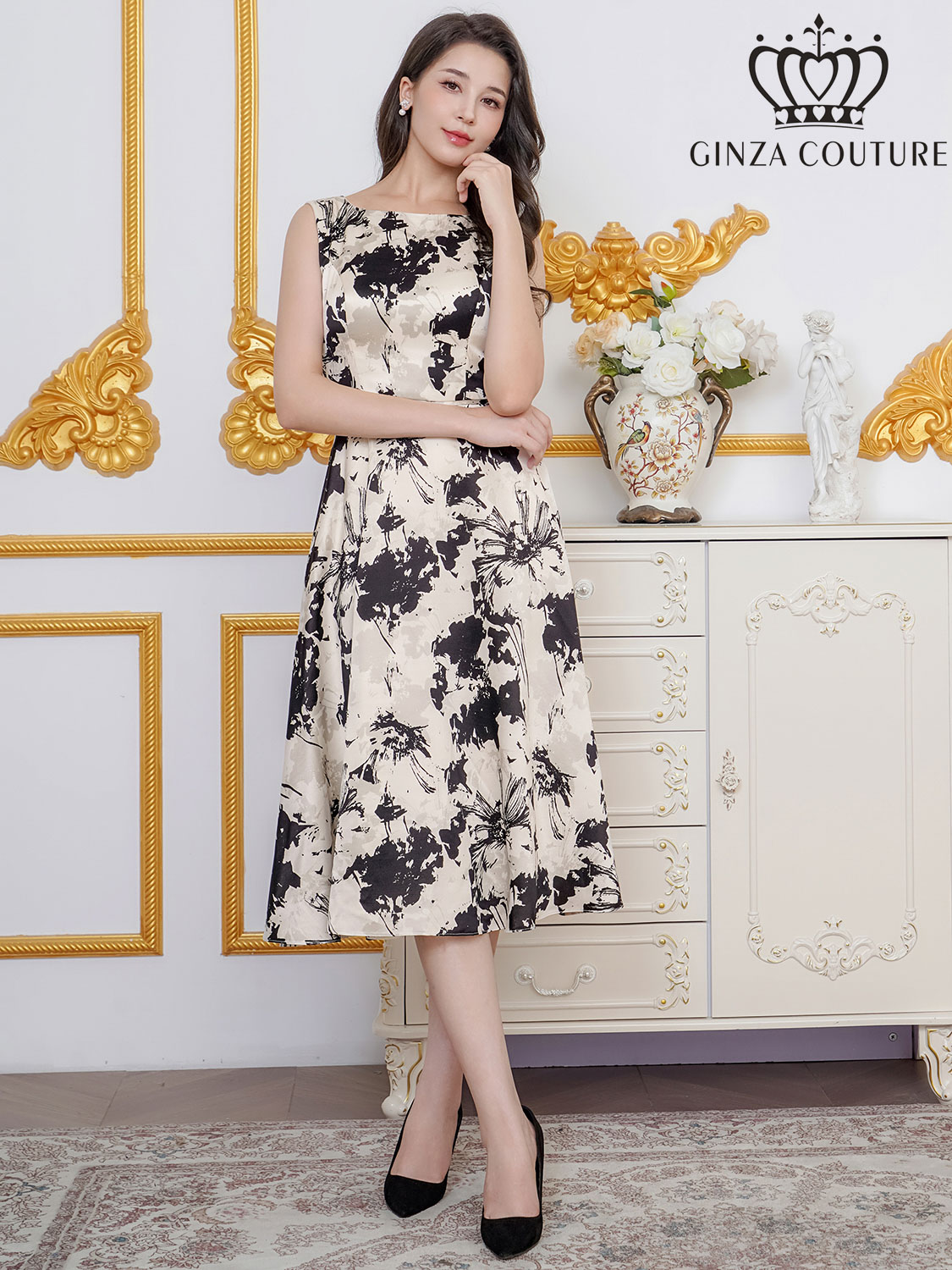 XS-Lサイズあり 【GINZA COUTURE/銀座クチュール】花柄/ フラワー