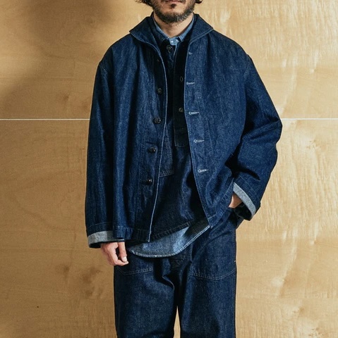 POST O'ALLS(ポストオーバーオールズ)NAVY BLU-F(10oz. denim indigo