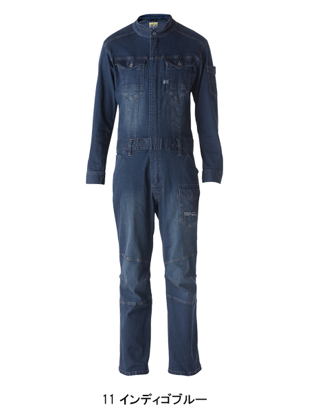 1回着用AA AA HARD WEAR デニムオーバーオールスノーボードウェア