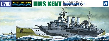 HMS Kent British Heavy Cruiser Aoshima 05673
