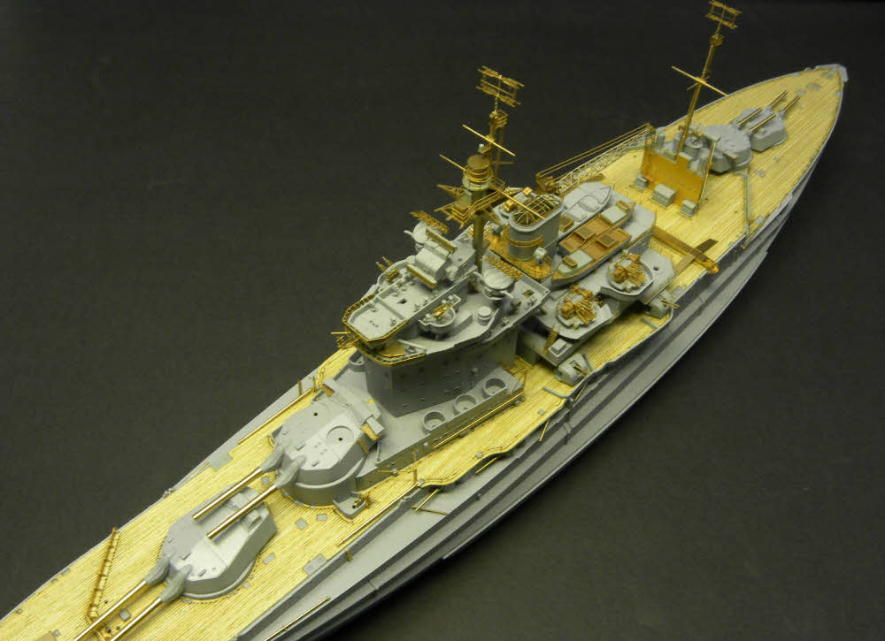 HMS Warspite 1943 Detail Up Set (for Academy) Pontos Model -35001F1