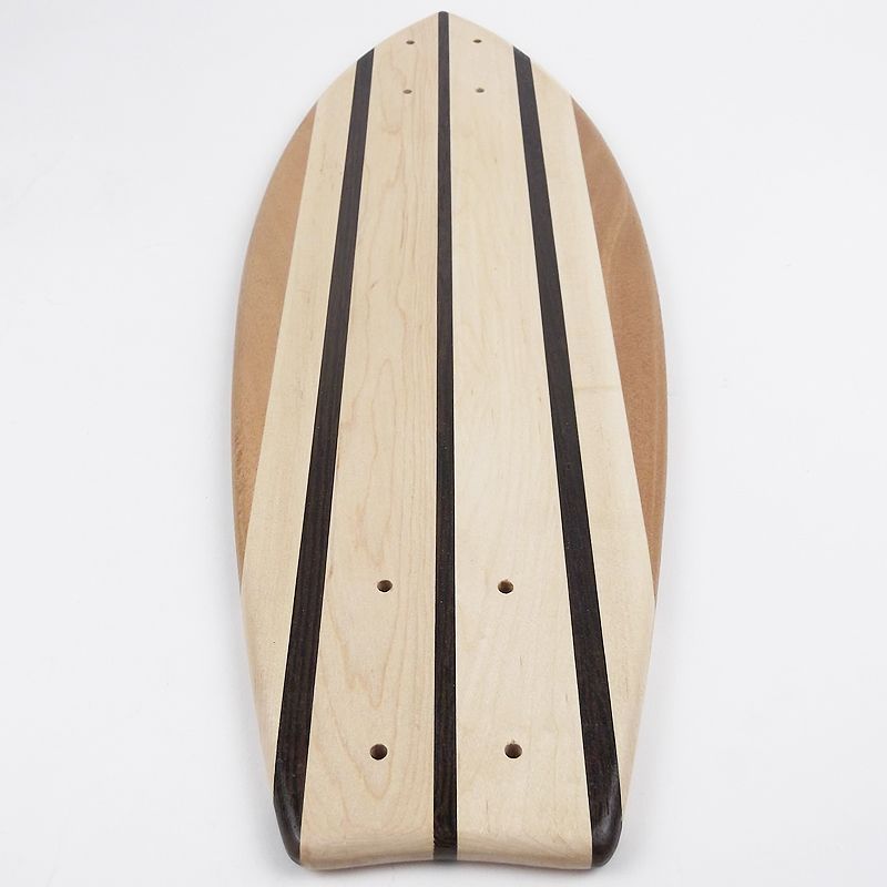 スケートボード用デッキ通販 22インチ無垢材組木ミニクルーザー