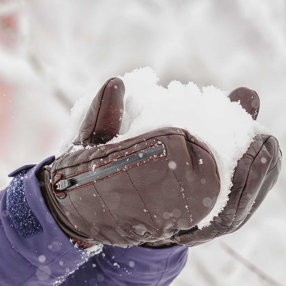 レザースキーミトングローブ Booco(ユニセックス）SWANY GLOVES